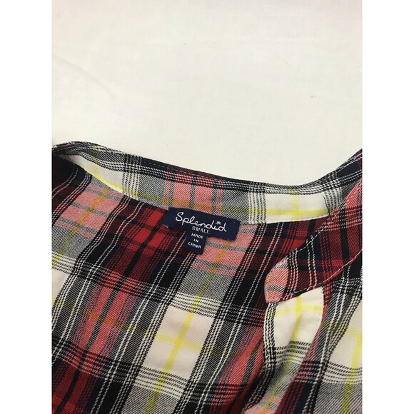 SPLENDID Women's Long Edgware Plaid Shirt Button Front Size Small‎ MSRP $128 - Picture 8 of 9